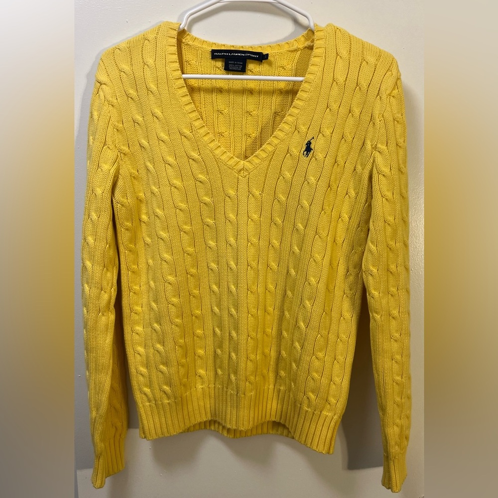 Ralph Lauren Yellow Knit Top
